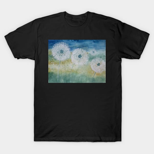 Meadow Dandelion Fairies T-Shirt by Juliejart